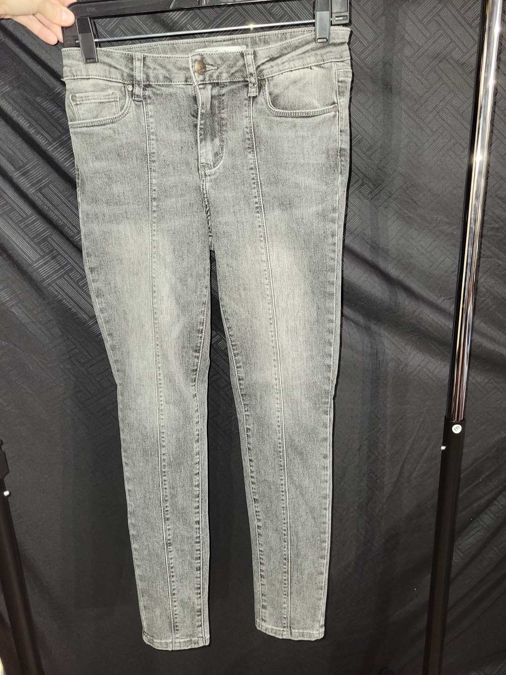 Toxik3 Women's Black Gray Wash Jeans - Large Ecru NWT